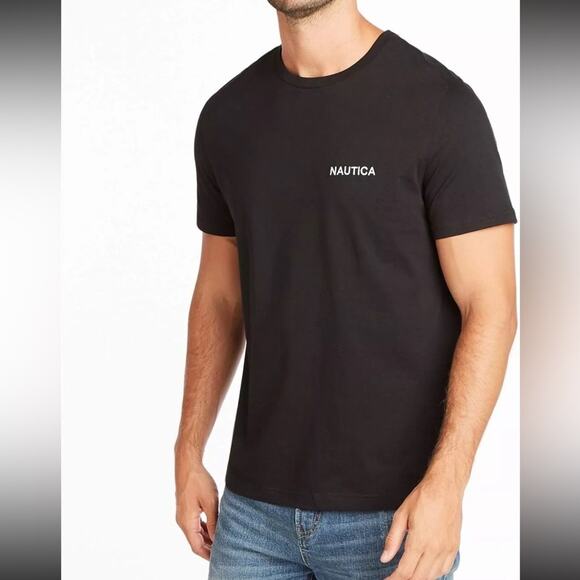 NWT Nautica Men's Short Sleeve Solid Crew Neck T-Shirt Size Large - Picture 6 of 9